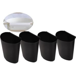 Hangende bekerhouder - rollende kar accessoires - plantencontainers voor opslag - ruimtebesparende bloempot houder - muur organizer voor keuken en kantoor - set van 4 stuks