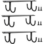 Hangende kopjeshouders 3 stuks in zwart, keuken accessoires voor koffiemokken