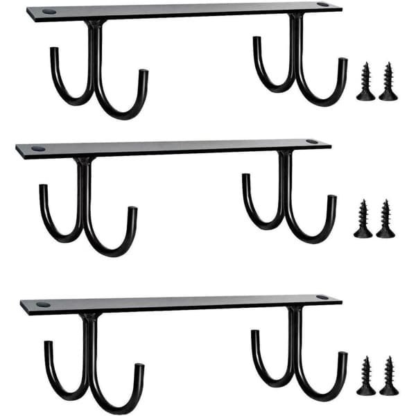 Hangende kopjeshouders 3 stuks in zwart, keuken accessoires voor koffiemokken