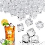 Herbruikbare IJsblokjes Set van 100, 20 mm, Transparant Acryl, Decoratieve IJsblokjes voor Fotografie, Bar Decoratie en Vaasvulling, Keuken Accessoires