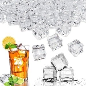 Herbruikbare IJsblokjes Set van 100, 20 mm, Transparant Acryl, Decoratieve IJsblokjes voor Fotografie, Bar Decoratie en Vaasvulling, Keuken Accessoires