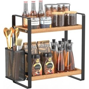 Houten Koffiebar Accessoires en Organizer voor Keuken en Aanrecht