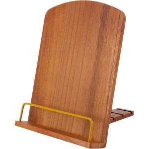 Houten Kookboekstandaard - Keuken Accessoire - Recepten Tonen - Verstelbare Hoek - 32 x 25 cm - Rustiek Hout
