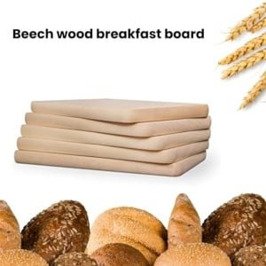 Houten Ontbijtplankens Set van 10 - Ongeraakt Beuken Hout - Keuken Accessoires
