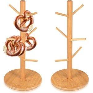 Houten Standaard voor Bretzels en Meer, 16 x 36 cm, 6 Armen - Feestelijke Keuken Accessoire