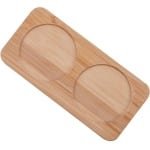 Houten zout- en pepermolen dienblad Bamboe dienblad voor theehouder & rust voor 2 molens Accessoires Keuken Opberghouder Huisdecoratie Ambachten