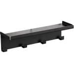 Ibenzoa® Zwarte magnetische haaklijst met plank voor keuken en barbecue accessoires