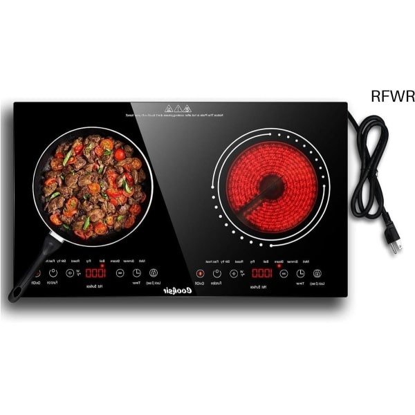 Inductie Kookplaat Vrijstaand - Elektrische Kookplaat 2 Pits - Keramische - Keuken