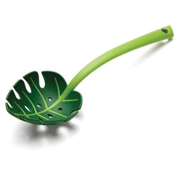 Jungle Lepel Monstera Ladle - BPA-vrij hoog hittebestendig Nylon voor het koken voor Nonstick kookgerei Keukengerei en keukengerei, keukengeschenken en gadgets, schattig