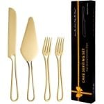 Kaassnijder Set - Keuken Accessoires - Kaas Snijden - Ergonomisch Handvat - 264 Centimeter - Goud