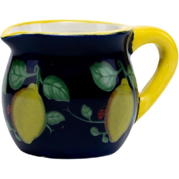 Keramiek kannetje - Zeepschaal decoratief - Keuken accessoire - Italiaans design - 5x4 cm - Blauw