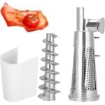 Keuken Accessoires Set - Vleesmolen Onderdelen - Zelf Ingrediënten Maken - Duurzaam Aluminium ABS - Diverse Maten - Zilverkleurig