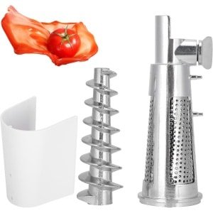 Keuken Accessoires Set - Vleesmolen Onderdelen - Zelf Ingrediënten Maken - Duurzaam Aluminium ABS - Diverse Maten - Zilverkleurig