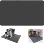 Keuken Afdruipmat 60 x 50 cm - Absorberende Keukenmat - Afdruipmat voor Keukenapparatuur - Koffiezetapparaat Accessoire - Donkergrijs