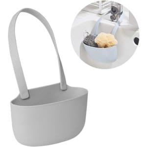 Keuken Organizer met Sponshouder, Hangende Caddy voor de Gootsteen, Ruimtebesparend en Praktisch Accessoire voor Keukenopslag