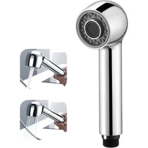 Keukendouche met 2 Jets en Waterbesparende Aerator, Geschikt voor Uittrekbare Keukenkraan, Duurzaam en Functioneel Accessoire voor de Keuken