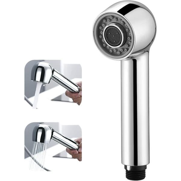 Keukendouche met 2 Jets en Waterbesparende Aerator, Geschikt voor Uittrekbare Keukenkraan, Duurzaam en Functioneel Accessoire voor de Keuken