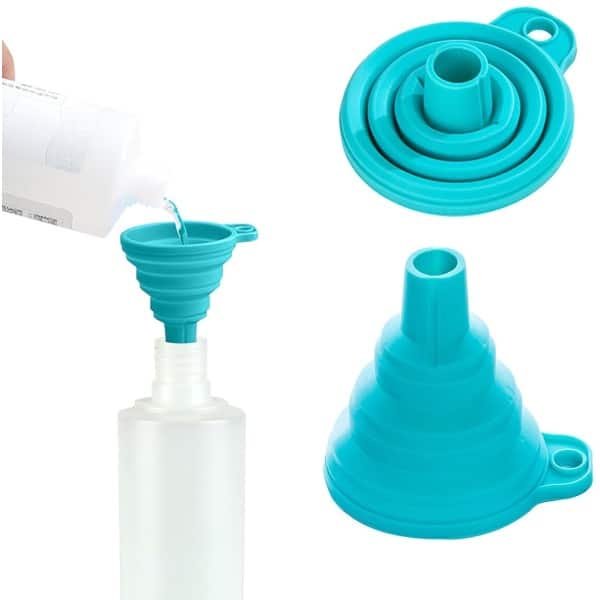 Keukentrechters Set - Keuken Accessoires - Fles Vullen - Opvouwbaar Siliconen - 10 Stuks