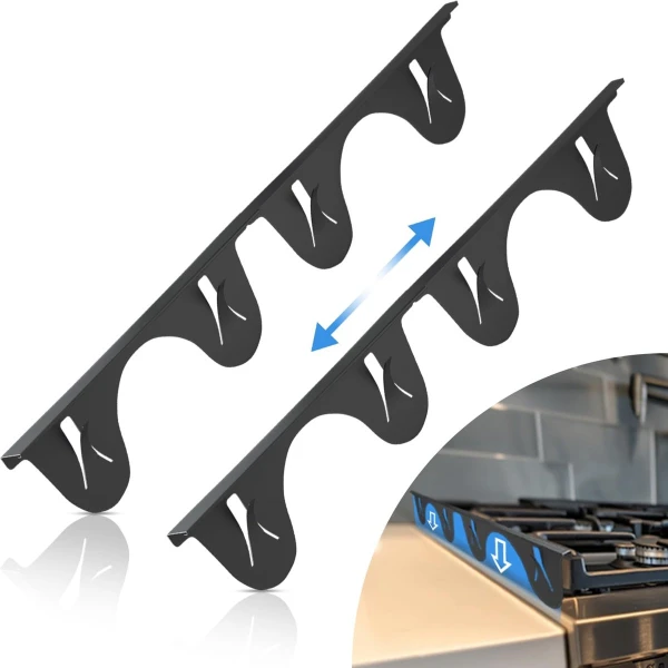 Kierafdekking Fornuis - 4 stuks - gemakkelijk - Fornuis Accessoires - Keuken - Gap Cover - afdekstroken voor fornuis - keuken cover vuller strips - Gap Filler voor fornuis en aanrecht - Kachel Gap Covers - voor Gasfornuizen, Kookplaat, Teller