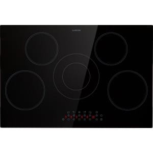 Klarstein keramische kookplaat, fornuis met 5 kookvelden, 8200 W kookplaat, modern inbouwfornuis, elektrische kookplaat, elektrisch fornuis met boost functie, kookplaat voor de keuken, glaskeramische kookplaat 80 cm