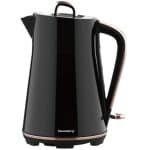 Klausberg - Waterkoker - Elektrische Waterkoker - Thee & Koffie Koker - Grote Waterkoker Snelkoker - Keuken Waterkoker Modern - 1.7L - RVS - 2200W - Zwart