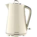 Klausberg - Waterkoker - Elektrische Waterkoker - Thee & Koffie Koker - Grote Waterkoker Snelkoker - Keuken Waterkoker Modern - 1.7L - RVS - 2200W - Crème