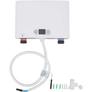 Kleine elektrische doorstroomverwarmer, ABS energiebesparende uitschakelbeveiliging, elektrische doorstroomverwarmer 220V voor keuken