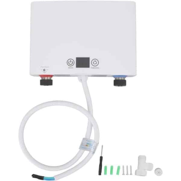 Kleine elektrische doorstroomverwarmer, ABS energiebesparende uitschakelbeveiliging, elektrische doorstroomverwarmer 220V voor keuken