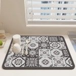 Koffie absorberende afdruipmat - Afvoermat - 40*30cm - Koffiemachine Onderzetter - Rubber - Koffiemat - Keuken en thee accessoires - Voor werkbladen en pottenrekken - Antislip koffiemat - Koffiezetapparaataccessoire