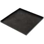 Kookplaat Zwart - Elektrische Pan - Kleine Keuken - Roestvrij Staal - 28 x 28 cm - Zwart