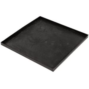 Kookplaat Zwart - Elektrische Pan - Kleine Keuken - Roestvrij Staal - 28 x 28 cm - Zwart