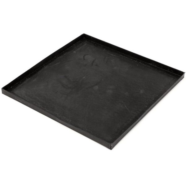 Kookplaat Zwart - Elektrische Pan - Kleine Keuken - Roestvrij Staal - 28 x 28 cm - Zwart