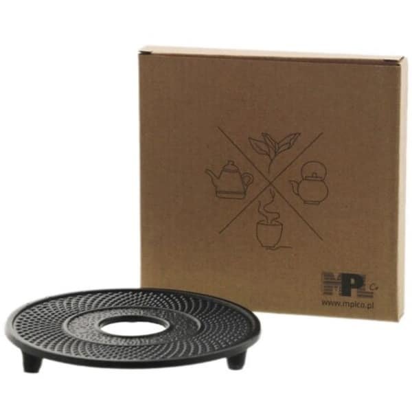 MPLCo - Gietijzeren Onderzetter - Hittebestendige Panonderzetter - Cast Iron Trivet - voor Pannen & Theepotten - Duurzaam & Antislip - Keuken Accessoire - Ø13 x 2 cm - Zwart