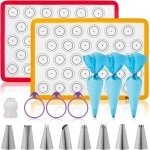 Macaron Bakset - Keuken Accessoires - Zelf Macarons Maken - Inclusief Spuitmonden - 17 Delig