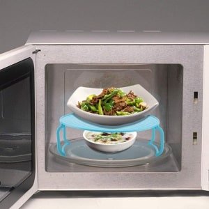 Magnetron Stoomplaat - Keuken Accessoire - Gezond Koken - Multifunctioneel Ontwerp - 23.5 x 23.5 cm - Blauw