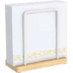 Metalen Servet Houder Wit voor Tafel - Servetten Stand voor Keuken Accessoires