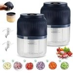 Mini Elektrische Hakker 300 ml Draadloos met USB Poort - Ideaal voor Uien, Groenten en Noten, Compact en Handig in de Keuken