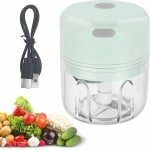 Mini Elektrische Hakmolen voor Keuken - Oplaadbaar en Draagbaar - 250 ml