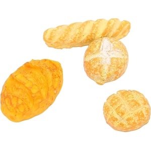 Miniatuur Broodjes - Poppenhuis Decoratie - Keuken Accessoires - Realistisch Clay Materiaal - 1:12 Schaal - 4 Stuks