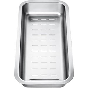 Multifunctionele Schaal - Spoelbak Accessoire - Keuken Organisatie - Roestvrij Staal - 371 x 177 mm - Zilver