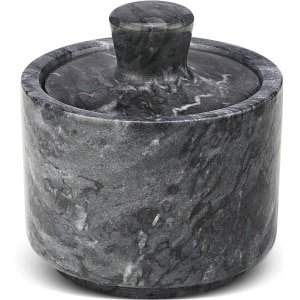 Multifunctionele marmeren zoutkelder met deksel voor keuken en accessoires