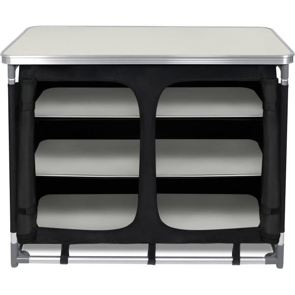 NAIZY Campingkeuken Campingkast Opvouwbaar Reiskeuken Tentkast met Aluminium Frame Opbergvakken Outdoor Keuken Camping Accessoires, Inclusief Draagtas, 100x50x80cm