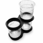 Ninja CREAMi Container Stacker Organizer Voor IJsbekers Stapelbaar Opslagsysteem - 2 Delig - Keuken Accessoire Ruimtebesparend 24.5 cm Breed Duurzaam En Stevig Ontwerp Voor Meerdere Bakjes - Zwart