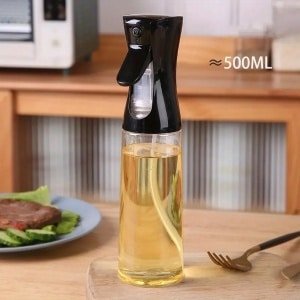 Oliefles - 500 ML - Olie Spray - Olie Spuit - Keuken & Koken - Huishouden - Spray voor Olijfolie of Zonnebloem Olie - Keuken Accessoires - Luxe Oliespuit - Hoge Kwaliteit - Inhoud: 500ml - Kitchen - Keuken Musthaves - Oliespray / Olie Spuitfles