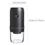 Oplaadbare elektrische koffiemolen, draagbare draadloze conische koffiemolen met een accu van 1800 mAh, afwasbare opvangbak, externe of interne instelmogelijkheden, Geschikt voor dranken, in de keuken, als kerstcadeau of Geschikt voor bruiloften.