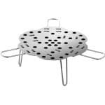 Opvouwbaar Stoomrekje - Rond roestvrijstalen stoomrek - Telescopisch - Verstelbare Diameter - Bloemranken Design - Vaatwasserbestendig - Keuken Accessoire - Voor Pannen 16-24cm