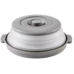 Opvouwbare Magnetron Deksel - Anti-Spat Magnetron Cover - Magnetron Afdekking tegen Spatten - Multifunctionele Splatter Guard & Stoomdeksel Keuken Accessoire - Grijs