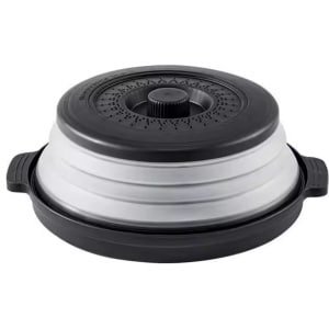 Opvouwbare Magnetron Deksel - Anti-Spat Magnetron Cover - Magnetron Afdekking tegen Spatten - Multifunctionele Splatter Guard & Stoomdeksel Keuken Accessoire - Zwart