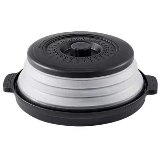 Opvouwbare Magnetron Deksel - Anti-Spat Magnetron Cover - Magnetron Afdekking tegen Spatten - Multifunctionele Splatter Guard & Stoomdeksel Keuken Accessoire - Zwart