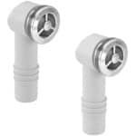 Overloopkoppen voor Gootsteen - 2 Stuks, Ronde Interface 36 x 36 mm, Vervangende Accessoires voor Keuken